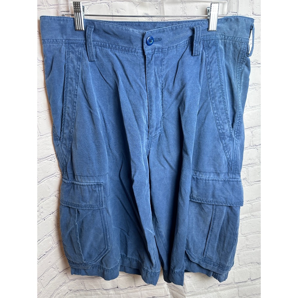 TOMMY BAHAMA SILK‎ BLEND Cargo Shorts Casual Outdoor Utility Pockets Blue Shorts